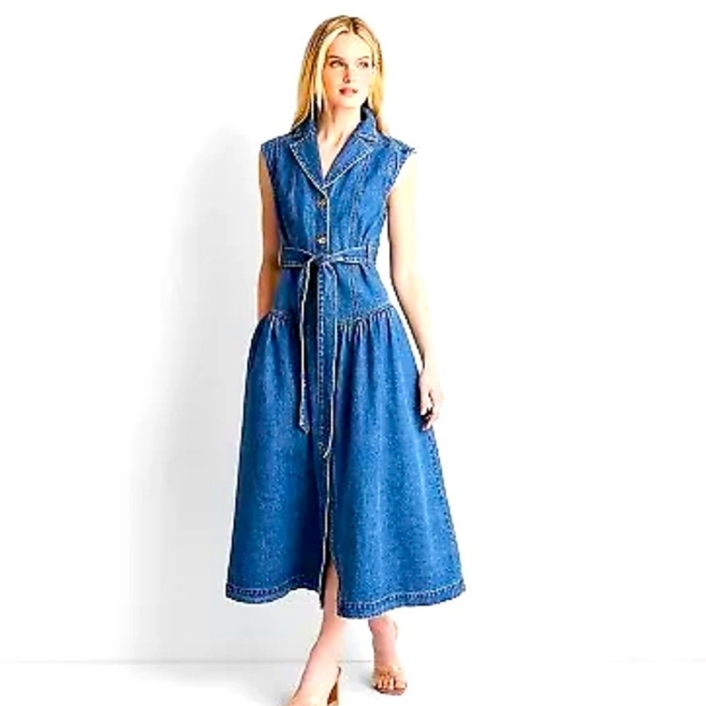 Jenee Naylor Future Collection denim dress